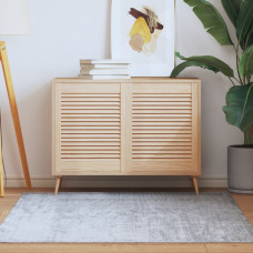 Vrata za omarico z letvicami 2 kosa 61,5x49,4 cm trdna borovina